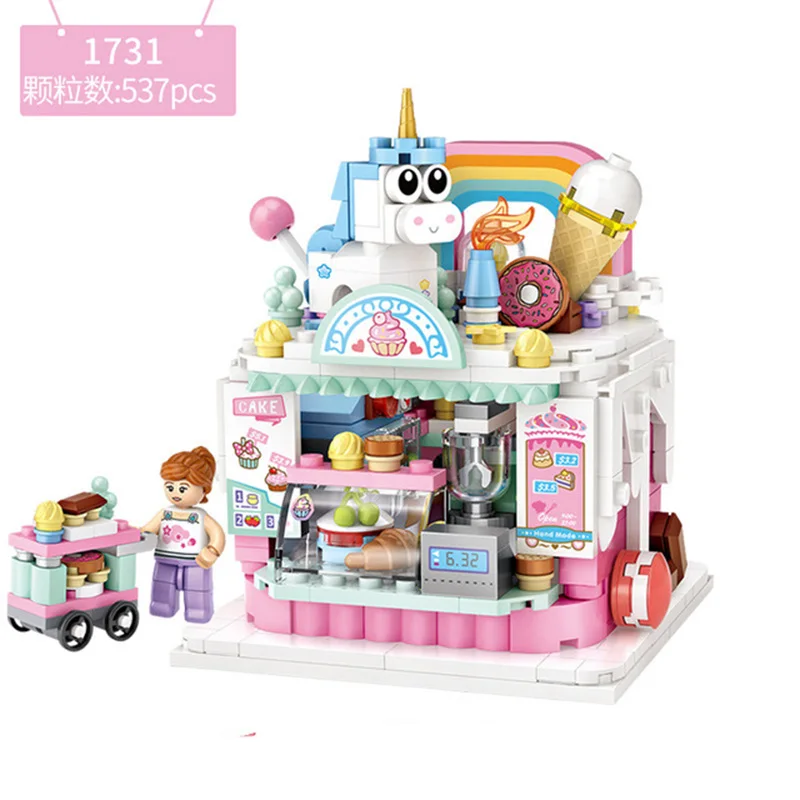 Новый конструктор loz mini Diamond собранные игрушки с видом на улицу китайская уличная