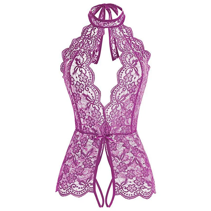 

Hot Sale lingerie Sexy Bra Siamese Set Sexy Women's Lace Sling V-neck Bodysuit Teddy Embroidery Sleepwear Lingerie Sets Lenceria