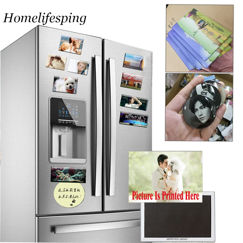 

Photo Custom Fridge Magnet Home Decoration Lovers Artificial glass Commemorative Gifts DIY Magnetic Crystal Epoxy Dropshipping
