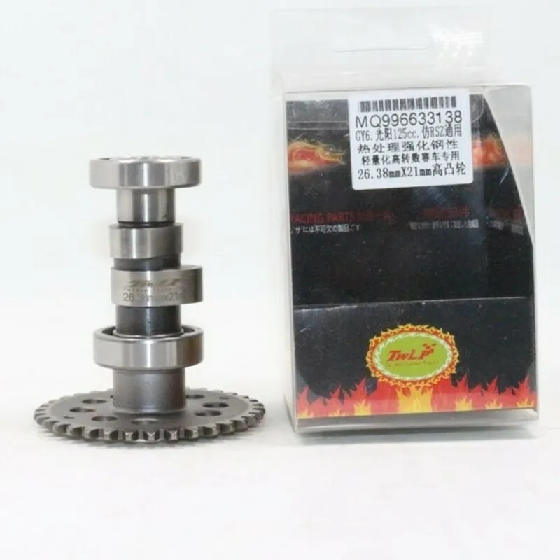 Распредвал 6 2 мм для GY6 125 150 157QMB 157QMJ 152QMI LF150T LIBERTY клапаны большого размера racing 26 39*21