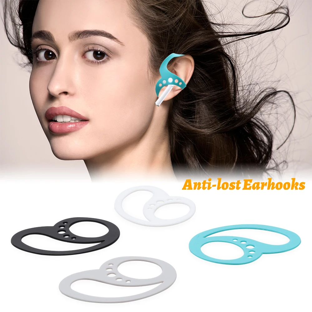 

1 Pair Comfortable Anti-lost Ear Hooks Compatible All Earbuds Hook-shaped Sports Earphone Holder Keeps Your Earbuds Secure
