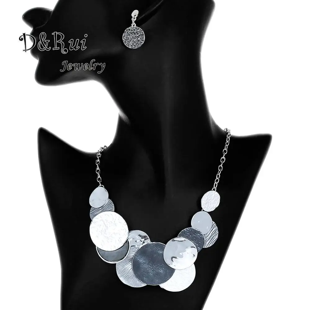 Модный большой чокер с подвеской ожерелье ожерелья цепочкой 2020 Ювелирные наборы