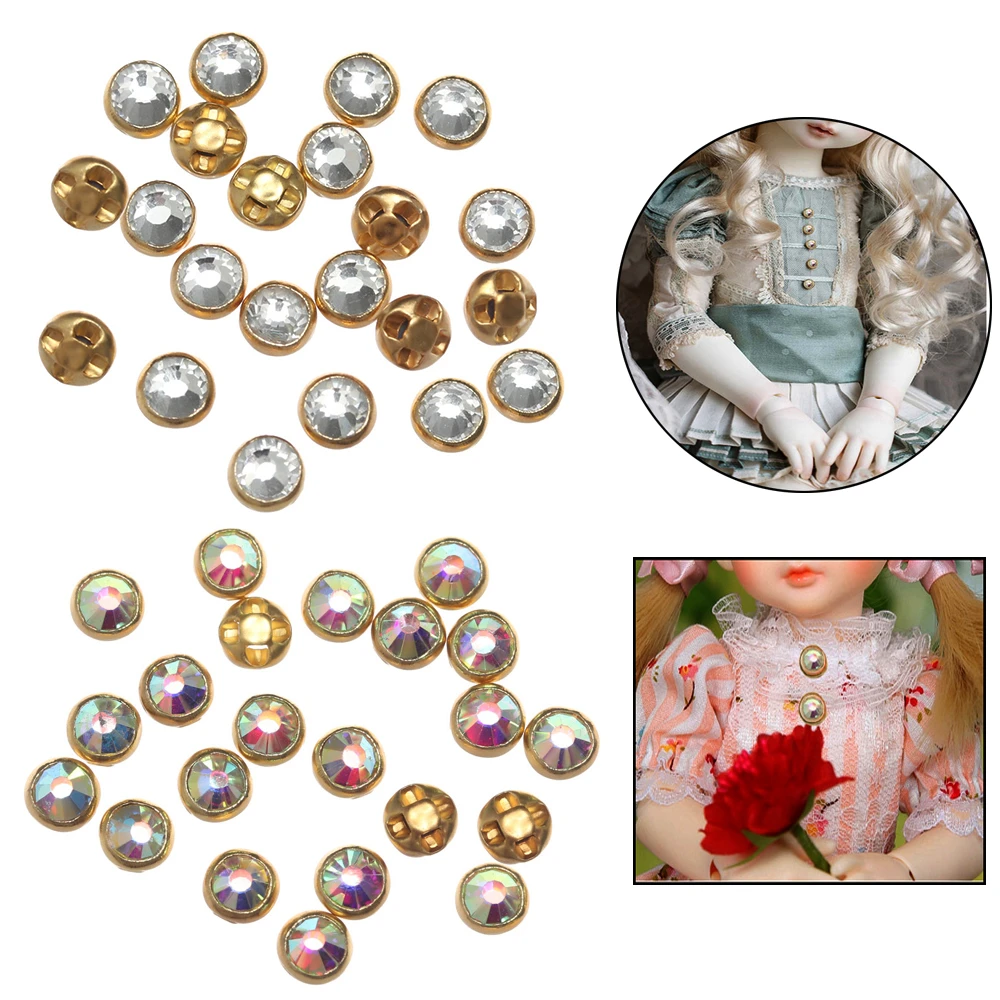 20 шт 4 мм мини кнопки для кукольной одежды декор в виде ромбов пряжка на ремешке