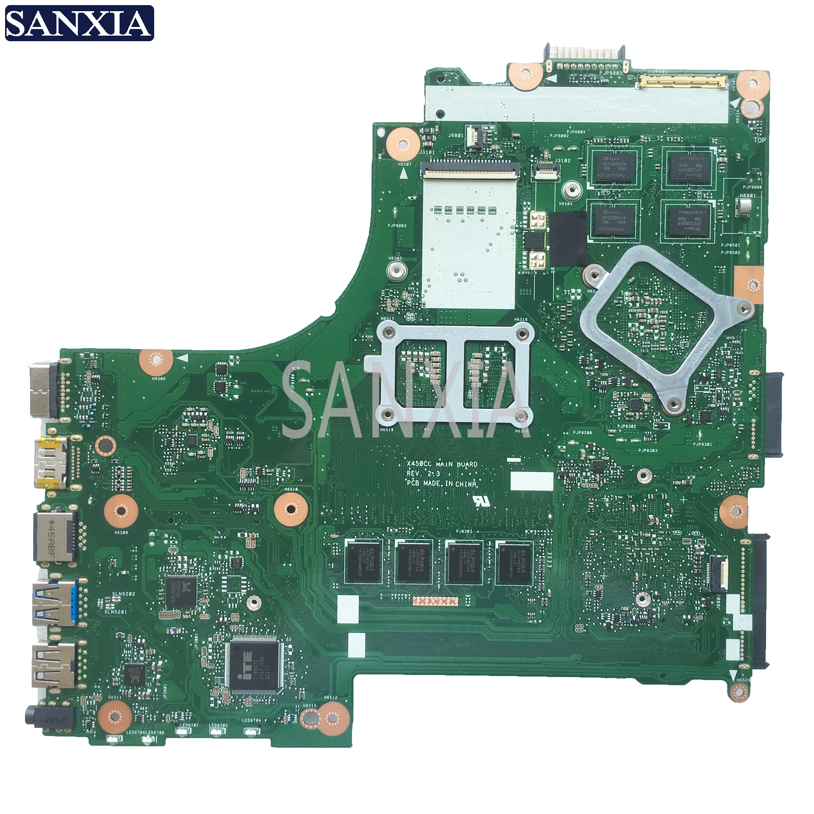 Материнская плата KEFU X450CC для ноутбука ASUS X450C оригинальная материнская 4GB RAM 1007U/2117U