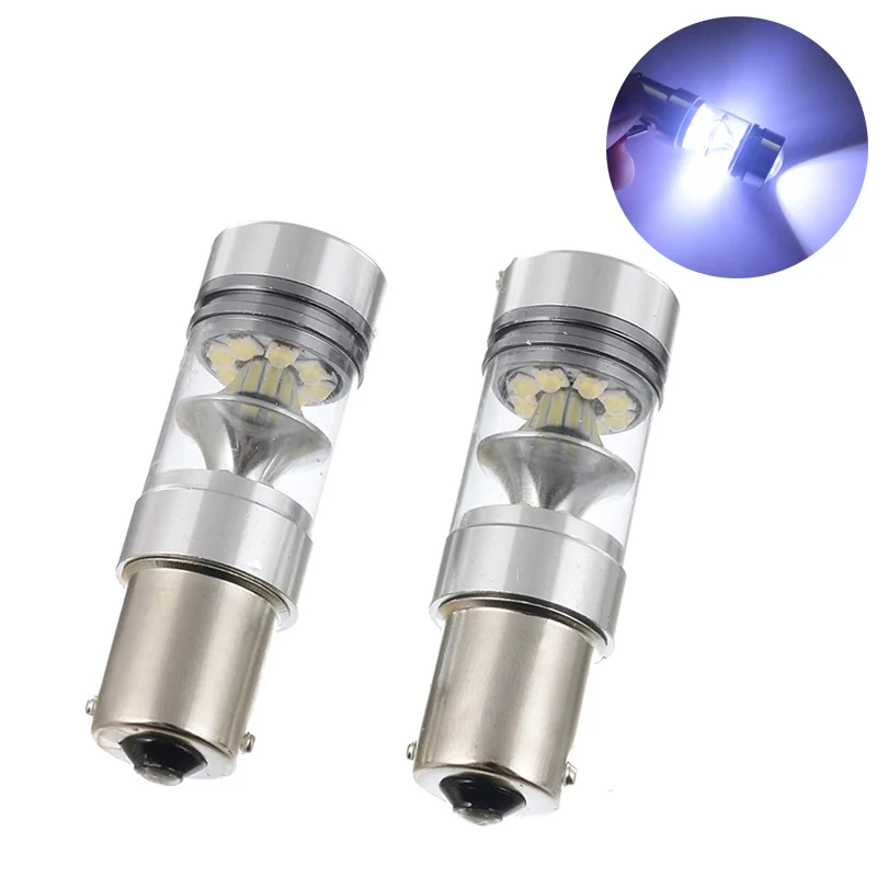 1156 BA15S P21W R5W 1200LM светодиодный лампы Противотуманные фары Дневные Фары Светильник