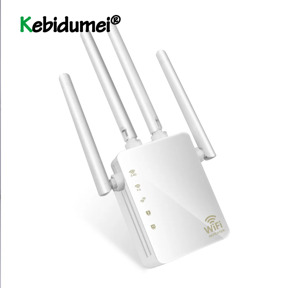 Wi Fi ретранслятор 1200 Мбит/с двухдиапазонный беспроводной 2 4G/5G 4 антенны Усилитель