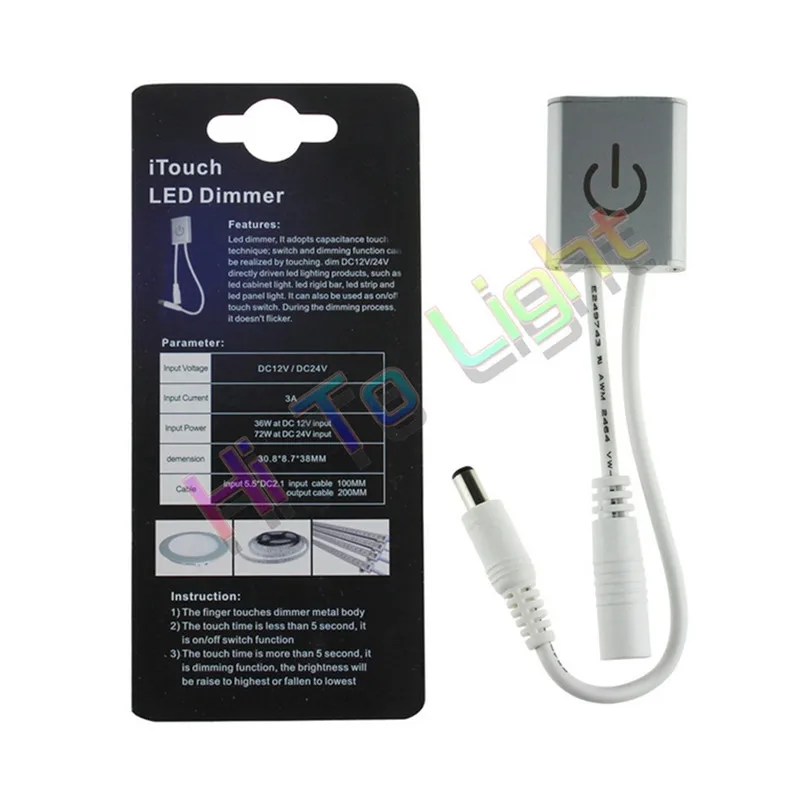 DC12V -24V 3A i сенсорная Светодиодная лента диммер сенсорный переключатель