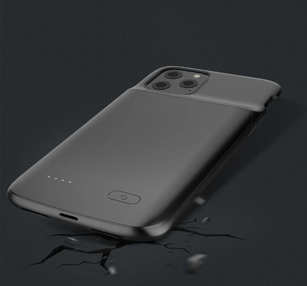 Для iPhone 11 Pro Max чехол для зарядного устройства Мягкий Силиконовый противоударный чехол для резервного зарядного устройства для iPhone 11 внешний аккумулятор