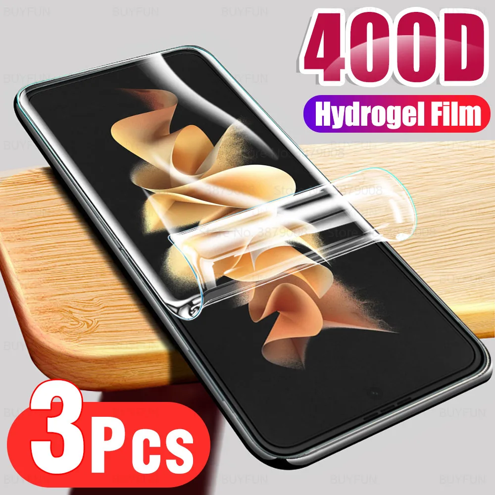 

Гидрогелевая пленка для samsung galaxy z flip3 flip 3 5g 6,7 ''2021 sansung zflip3 zflip 3, Защитная пленка для экрана, не скользящее стекло, 3 шт.