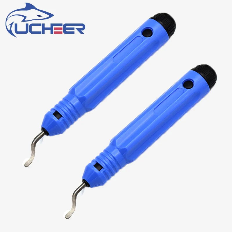 UCHEER 1set Edge trimmer burr scraper high speed steel edge-off plastic handle trimming deburrint