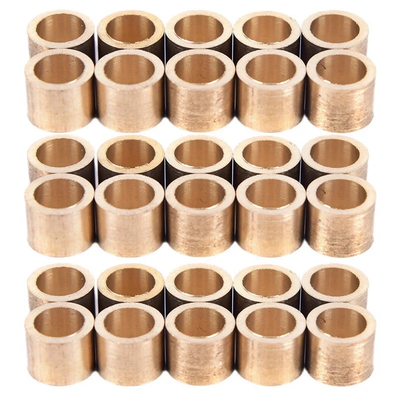 

30Pcs Pool Billiards Snooker Cue Tips 10mm Brass Ferrules Billiards Accessories Without Teeth