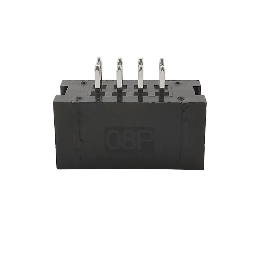 10 шт./лот DC3 шаг разъема 2 54 мм 8-контактный прямой штекер закрытый PCB IDC Socket Box Header JTAG