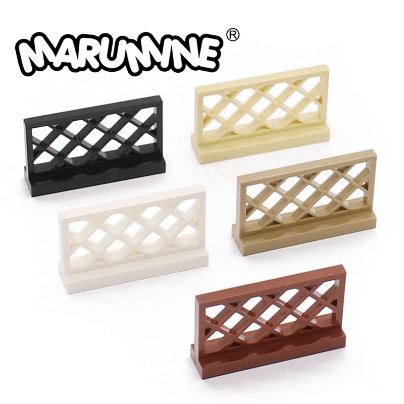 Marumine 3185 забор 1x4x2 город строительные блоки перила с сетка для аксессуаров запчасти строительные кубики MOC детские игрушки
