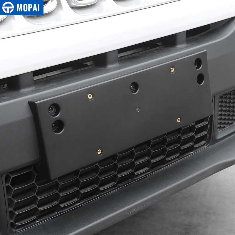 MOPAI ABS передний бампер для автомобиля 4WD кронштейн номерного знака держатель