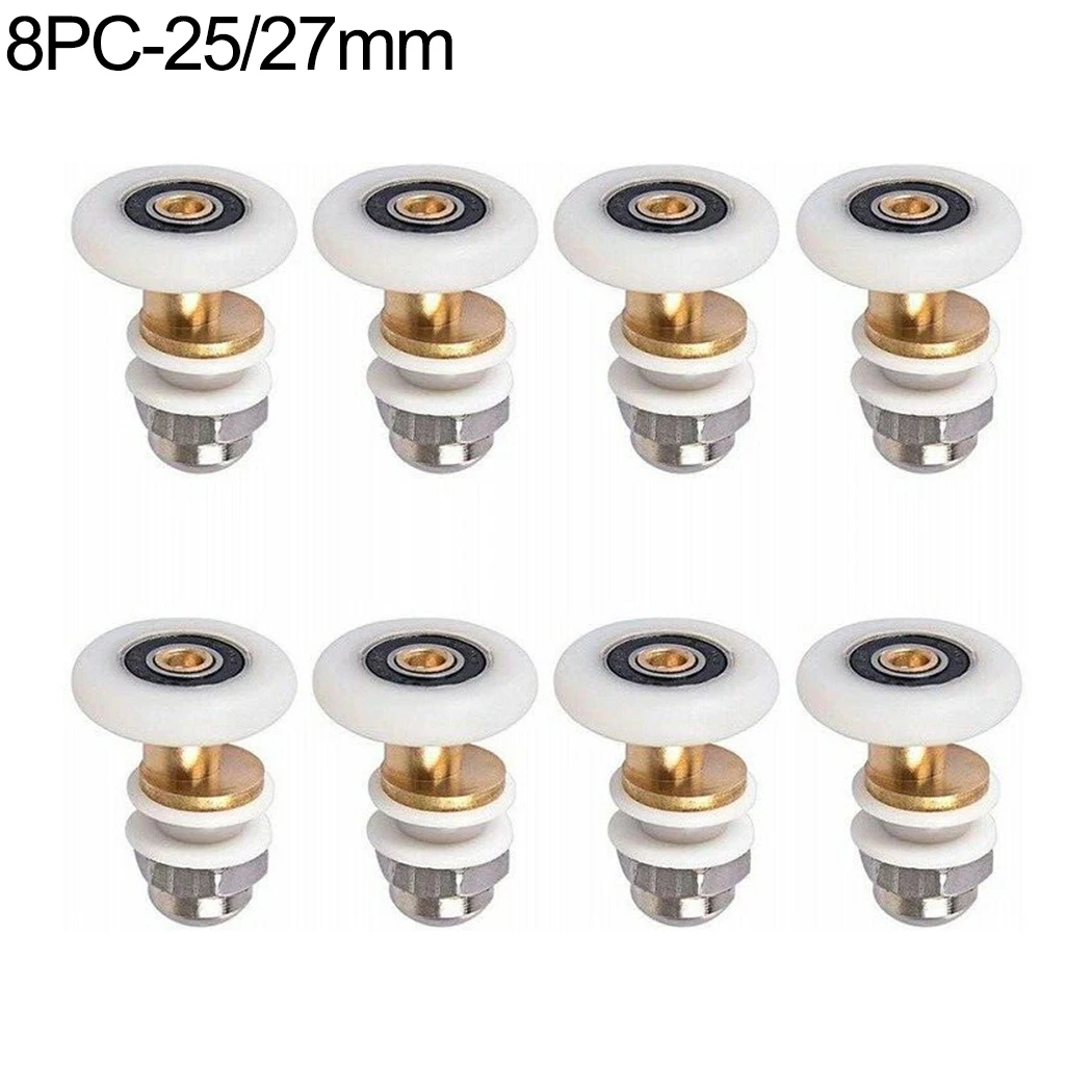 

Brass Shower Door Rollers Runners Wheels 25/27mm Accessory Replacement