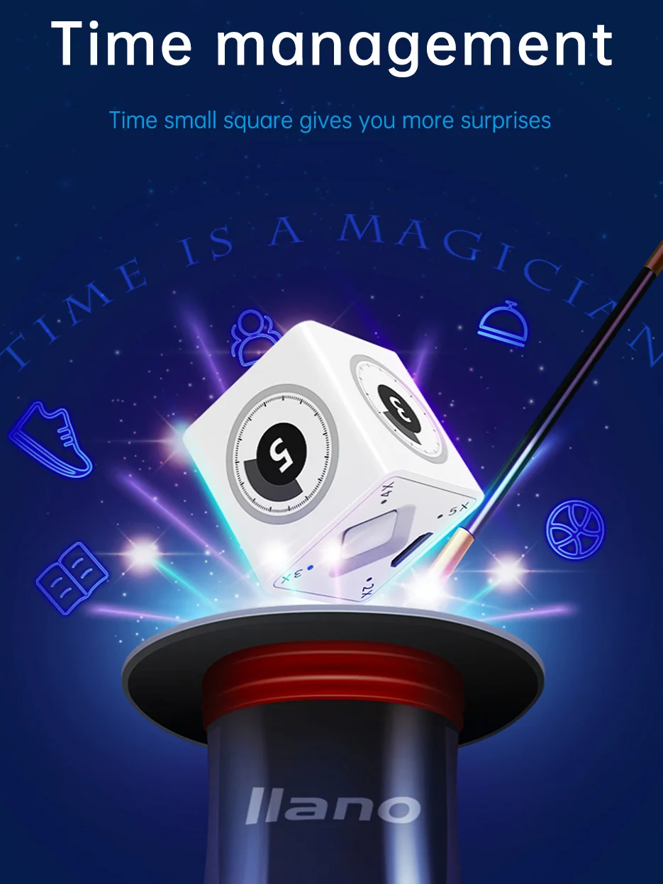 

LLANO Timer for Kitchen Gadgets new Magnetic Digital Cooking Shower Study Stopwatch LED Counter Electronic Countdown Time Timer