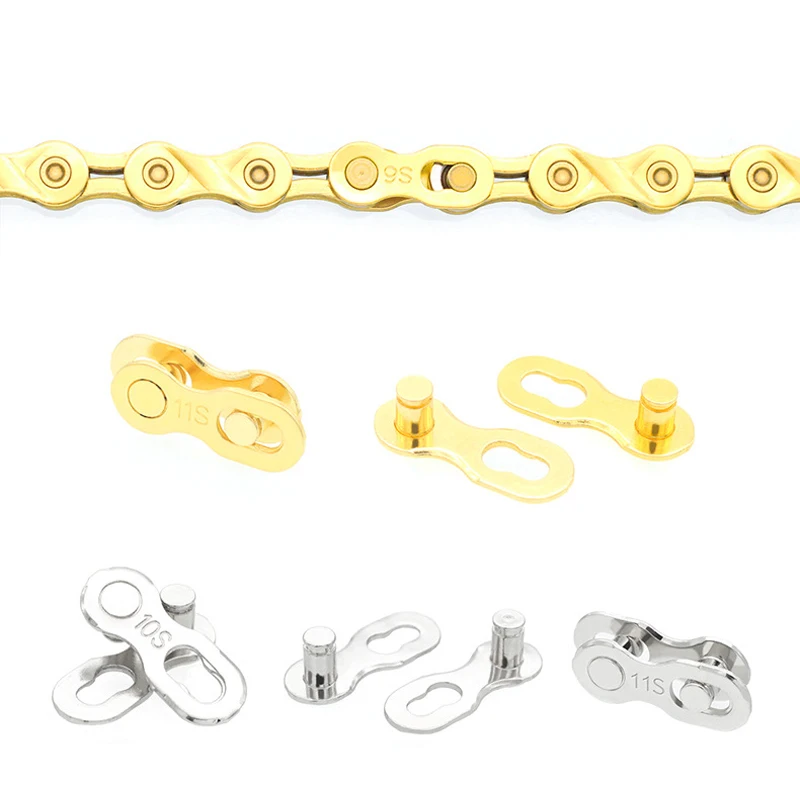 

5 Pairs Bicycle Chain Link Connector Joints Magic Buttons Cycling Speed Quick Master Links For Mountain Bike 6/7/8/9/10/11 Speed