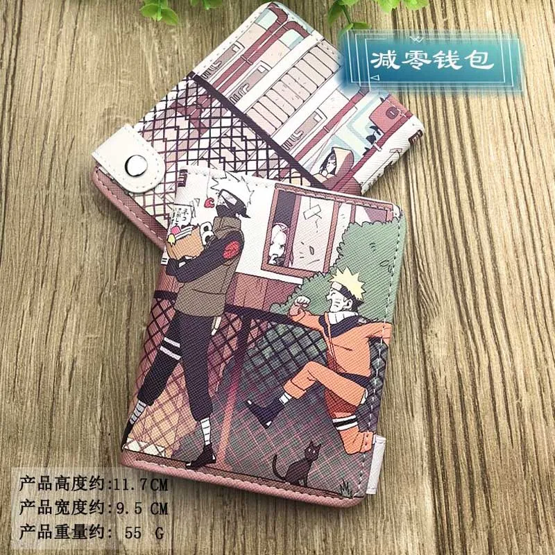 04 Новые мужские кошельки Покемон/Тоторо/Наруто/Капитан Америка/Fate/Attack on Titan Кошелек держатель для карт кошельки с изображением анимэ и кошельки черный - Цвет: 04