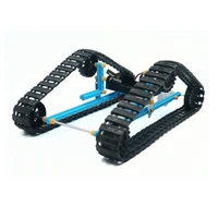 diy conveyor model children handmade tank model electric conveyor crawler track models kid teaching toys