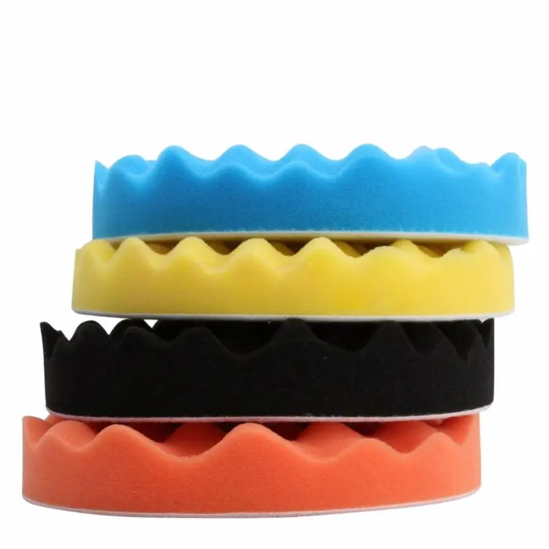 

4Pcs 6Inch (150mm) Buffing Polishing Sponge Pads Kit For Car Polisher Buffer Drop Ship