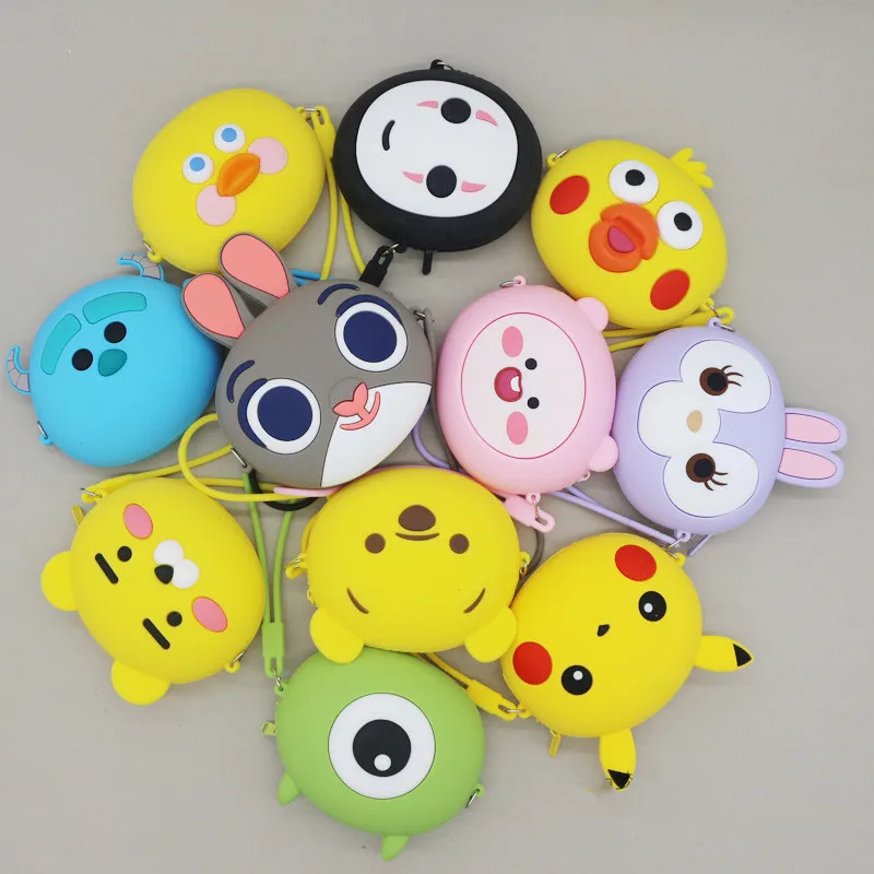 Силиконовый держатель для кредитных карт милая Студенческая мультяшная сумка