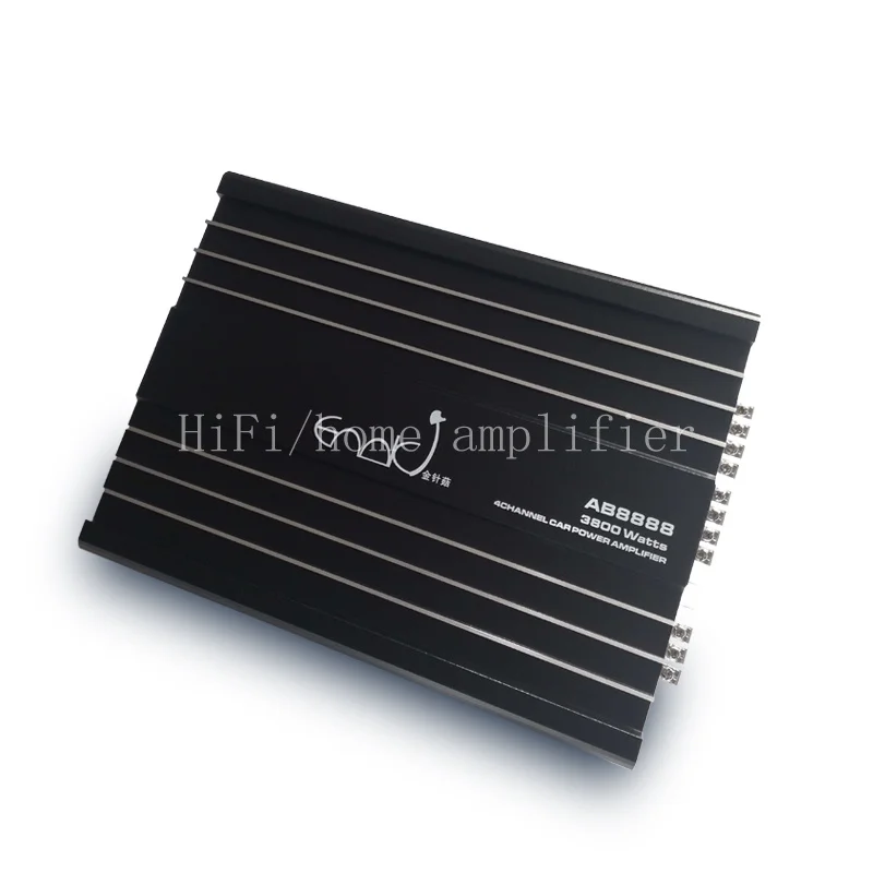 

Original car audio amplifier, four-channel high-power 3800W double bass output amplifier. Actual power 400W*4, distortion 0.01%