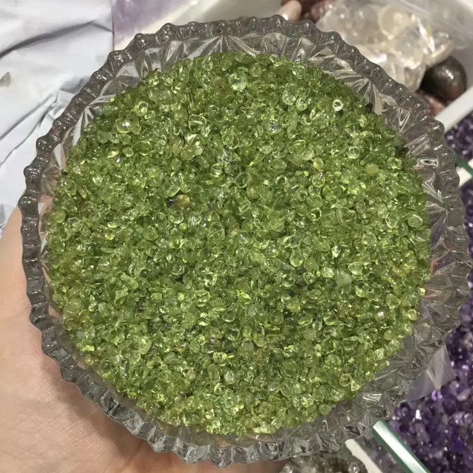 

100g Natural Stone Mineral Specimen Green Color Quartz Olivine Gravel Crystals and Stones Healing Healing Crystals Home Decor
