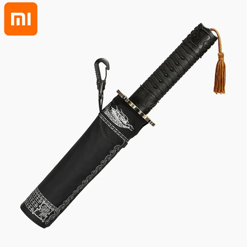 Автоматический складной зонт Xiaomi для мужчин японский Зонт от дождя самурайского