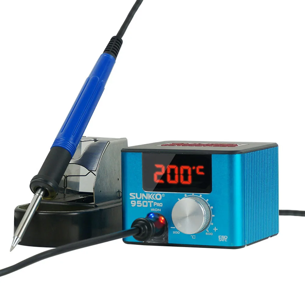 

75W Electrostatic Protections Small Intelligent 200-480℃ Temperature Adjustment Soldering Station Electric Soldering Iron Set