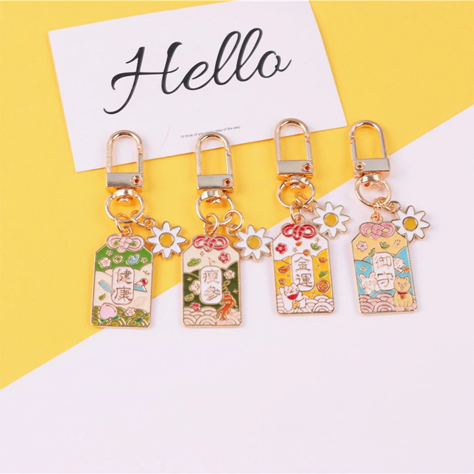 

Cute Couples' Keychains Car Keys Key Chain Bag Decor Japanese Lucky Bag Pendent Charms for Airpods for Samsung Buds for Airdots