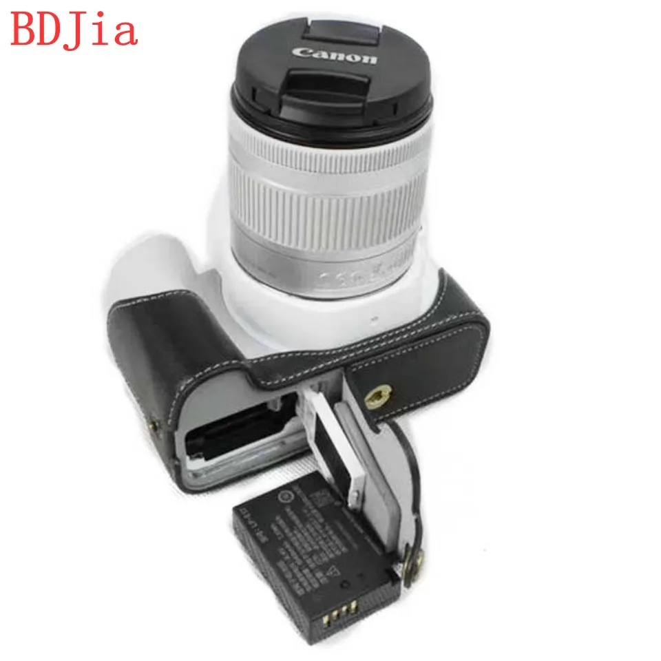 Корпус для половины камеры из натуральной яловой кожи Canon 250D 200D (любой объектив) с