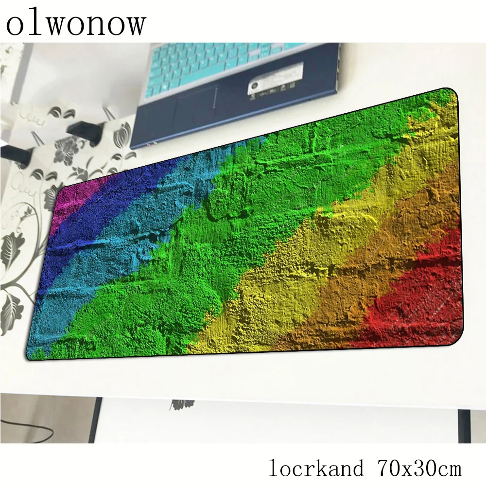 Радужный коврик для мыши самый дешевый геймерский 700x300x2 мм ноутбука игровой