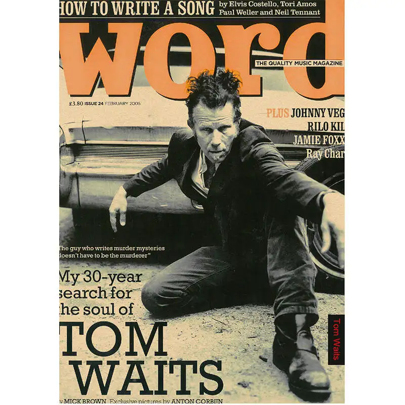 

Hot Tom Waits Rock Band Kraft Paper Music Cafe Bar Poster Retro Poster Decor Painting