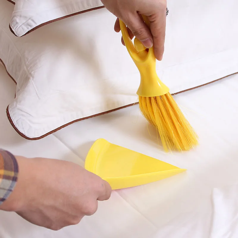 Мини щетка для метлы и совки пластиковые чистки дивана клавиатуры творчества