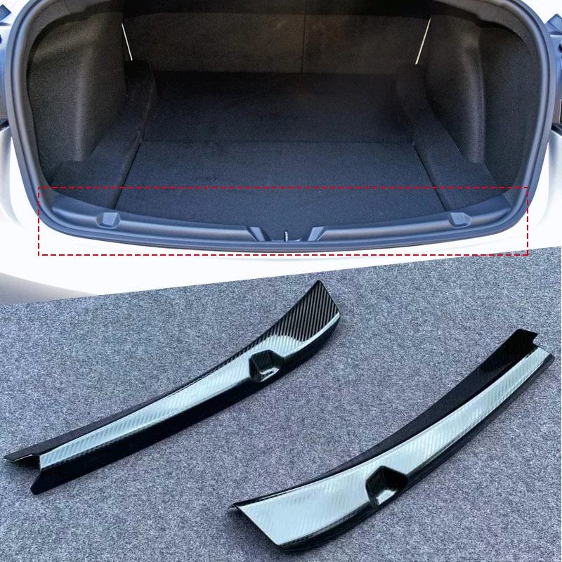 Чехол на руль автомобиля из АБС пластика углеродного волокна подходит для Tesla Model
