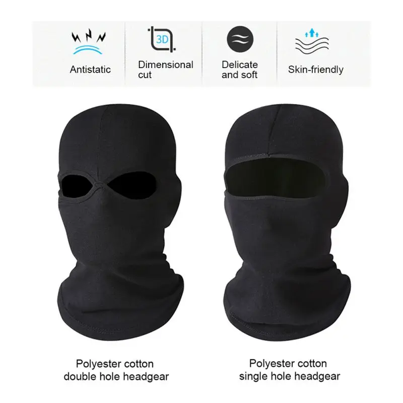 

Men's Hats Full Face Mask Outdoor Cycling Breathable Warm Windproof Beanies Casual Elastic Balaclava Winter Caps