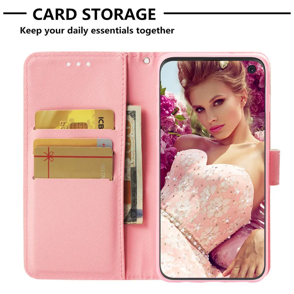 Совы бабочки чехол-портмоне с откидной крышкой для Samsung Galaxy S20 ультра M11 M31 M80S A01 A11