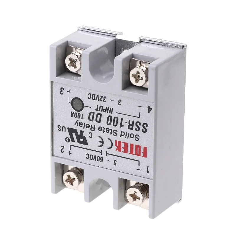 SSR-100 DD Solid State Relay Module 100A 3-32V DC Input 5-60V Output | Обустройство дома