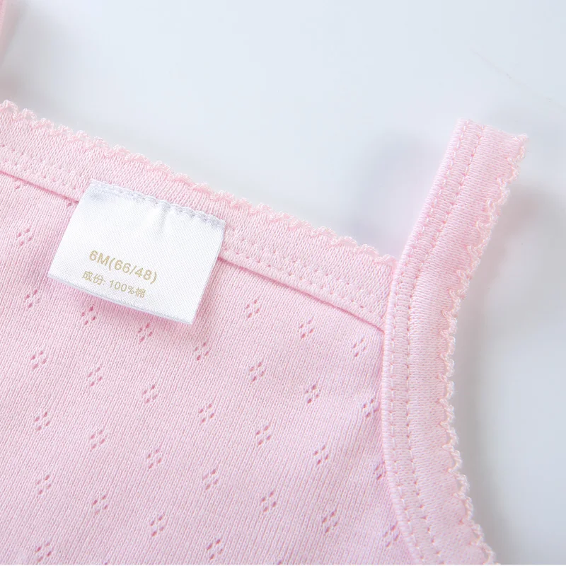 Комбинезон без рукавов для новорожденных хлопковый Дышащий комбинезон