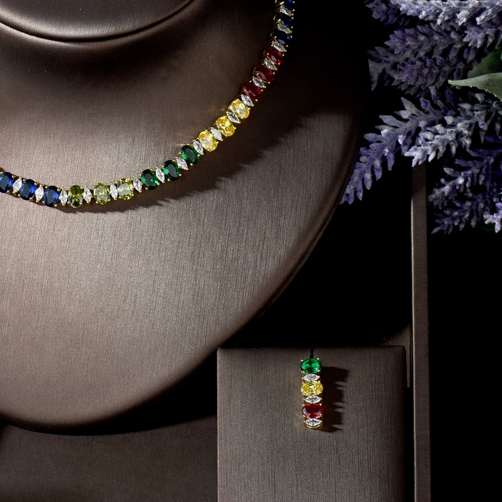 Роскошные свадебные украшения hiневесты из белого золота с фианитами в