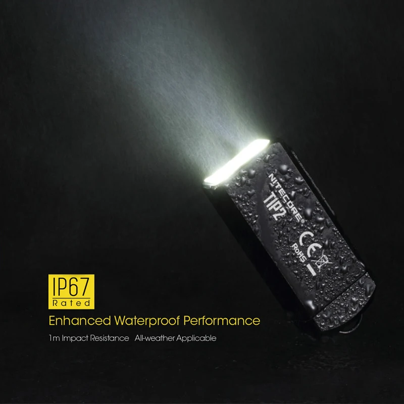 100% Оригинальный мини-светильник NITECORE TIP2 CREE XP-G3 S3 720 люмен USB Перезаряжаемый