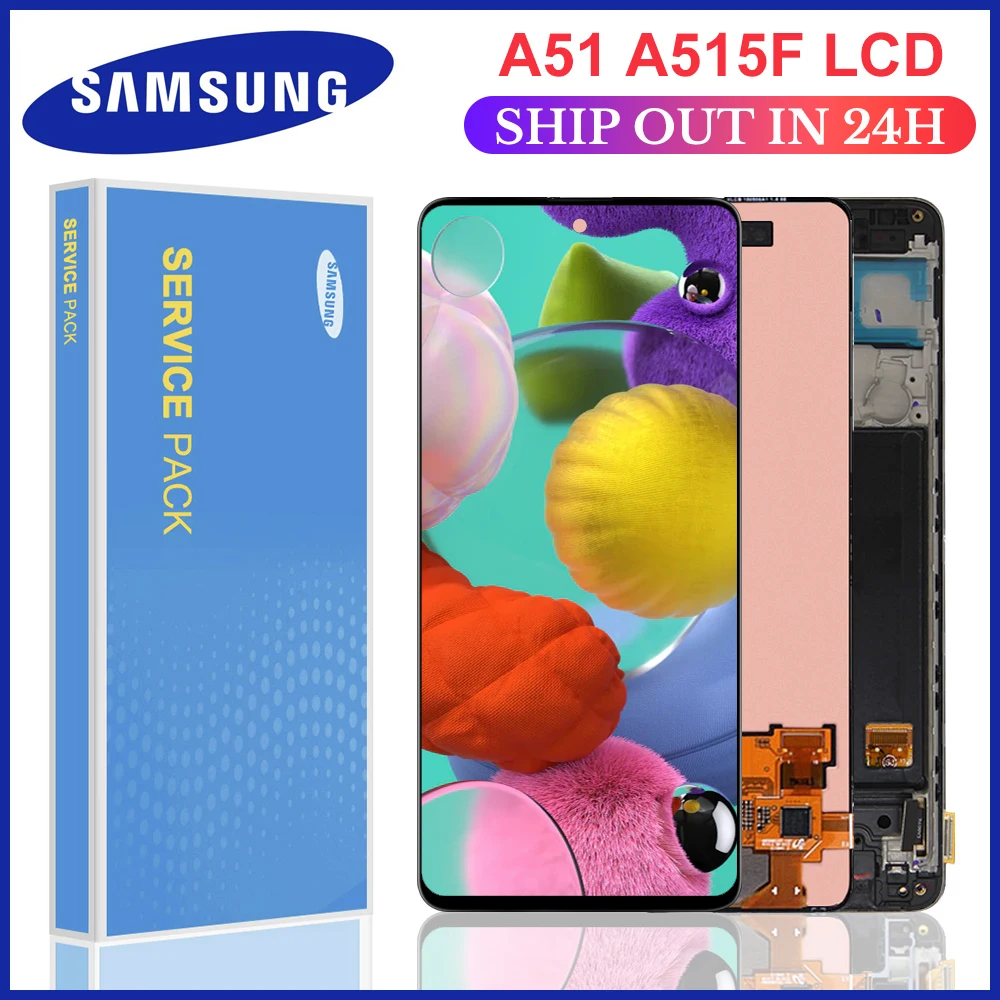 Оригинальная запасная часть 6 5 ''для samsung Galaxy A51 A515 A515F A515F/DS A515FD ЖК дисплей с