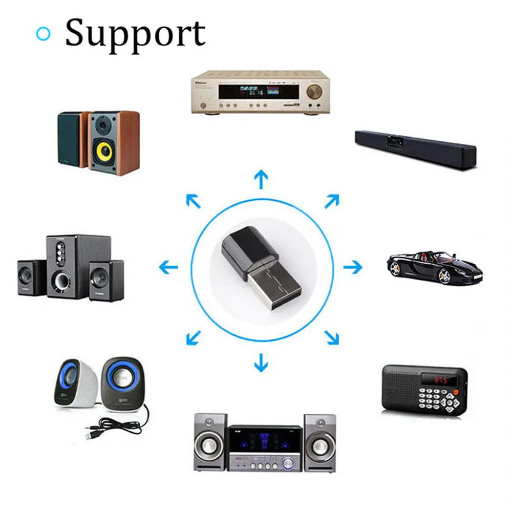 Bluetooth Audio Receiver Transmitter Mini Stereo AUX RCA USB 3.5mmJack For TV PC Laptop Car Kit Wireless Adapter 20J29 | Компьютеры и