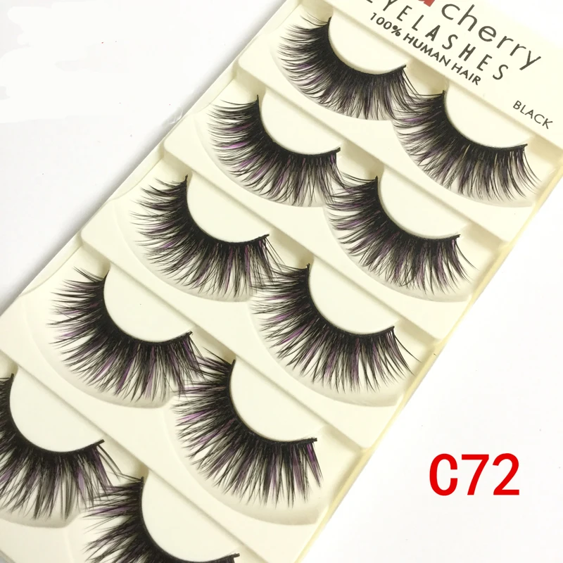 5 пар 3D накладные ресницы наращивание ресниц мягкие ручной работы Многослойные