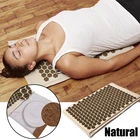 (Магазин сейчас) натуральная Органическая льняная подушка для массажа с шипами в виде лотоса, коврик для йоги, терапия спинышеиоблегчения боли
