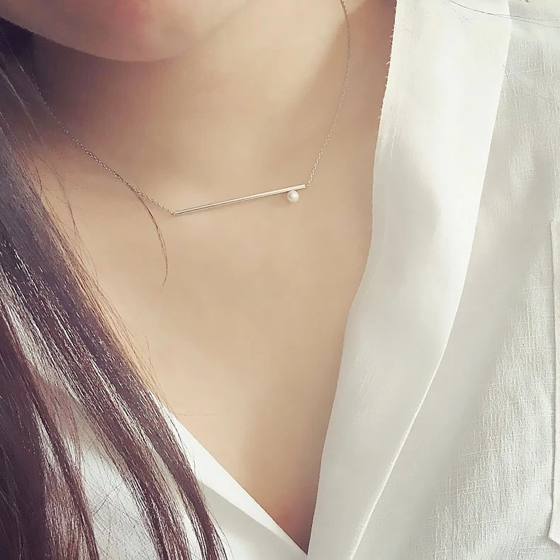 

Женское колье с жемчугом, из серебра 925 пробы