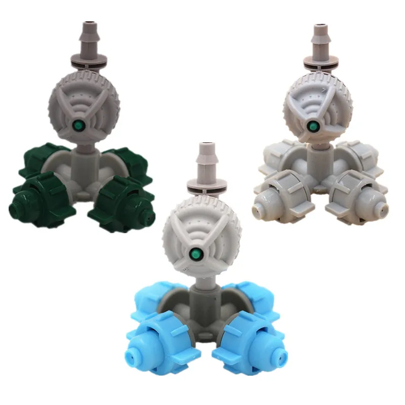 Разбрызгиватель для микрополива теплицы 4 насадки белый антикапельный разъем 20