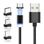 Магнитный USB-кабель, штекер для быстрой зарядки, кабель USB Type-C, магнитное зарядное устройство, кабель Micro USB для зарядки и передачи данных, шнур USB