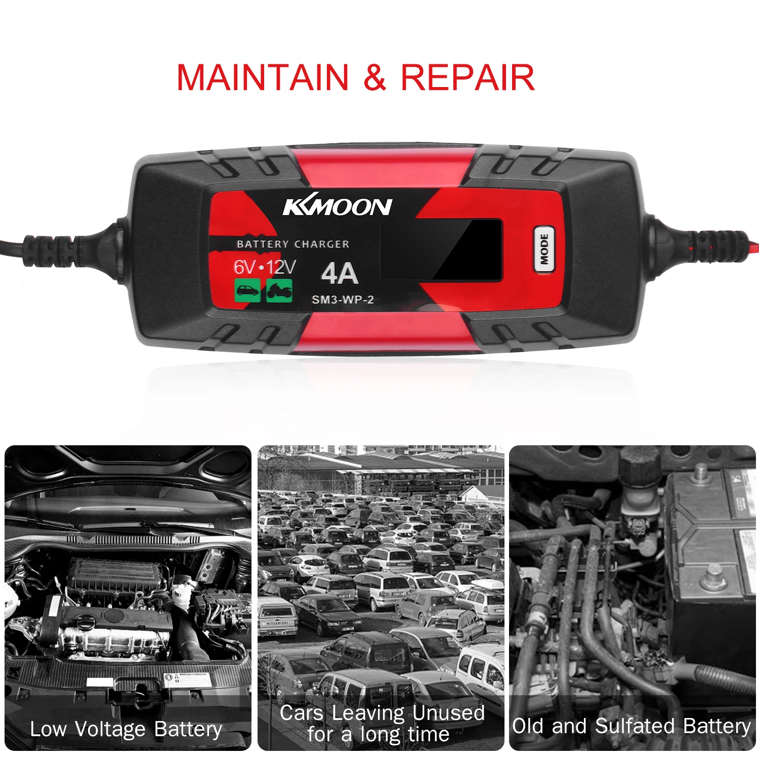 Зарядное устройство для автомобильного аккумулятора 6 в/12 В 4 а | Инструменты