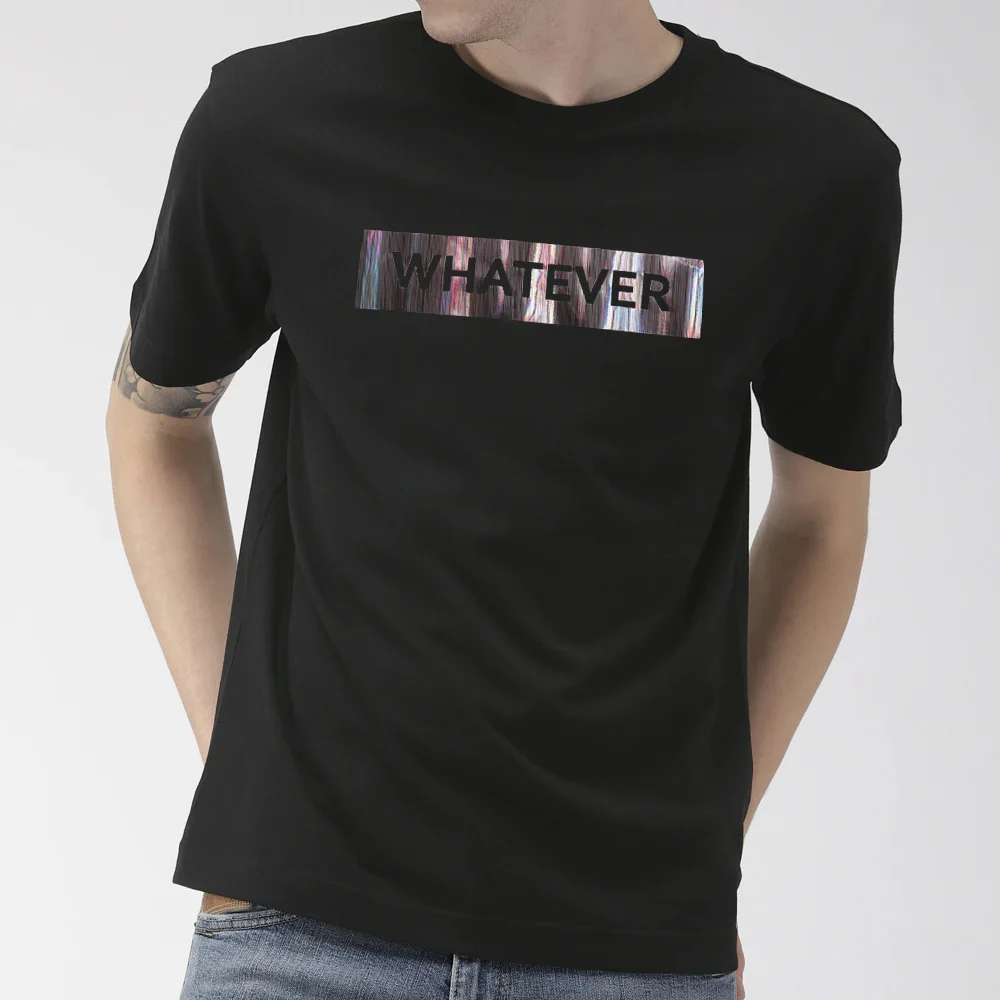 Матовый Ласе горячей штамповкой все что угодно из хлопка с принтом в виде надписи